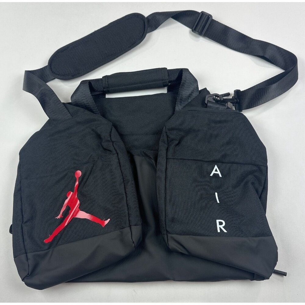 Nike Retro Air Jordan Velocity Duffle Bag Shoe Garage Small Black Red SM0168-023 - Picture 7 of 13